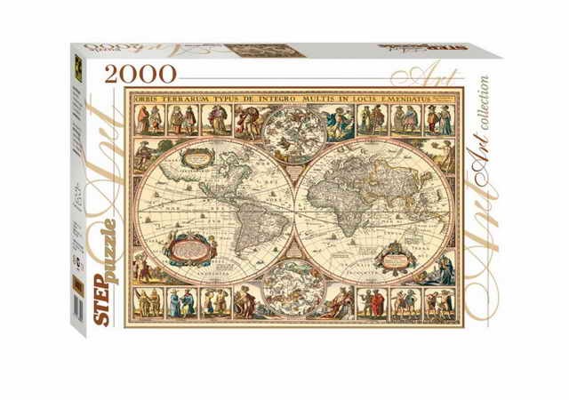 Степ. Пазл 2000 "Историческая карта мира"