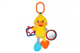 Жирафики. Подвеска с силиконовым прорезывателем и зеркальцем &quot;Утенок&quot;