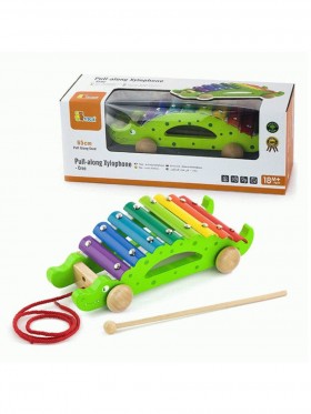 VIGA. Каталка-ксилофон &quot;Крокодил&quot; (дерево)