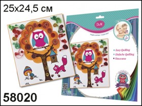 D&amp;M Набор для квиллинга арт.58020/58025 &quot;Совушка&quot;