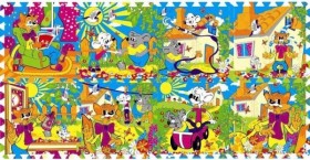 Играем вместе. Коврик-пазл &quot;Леопольд&quot; 8 эл. арт.FS-LEO-01