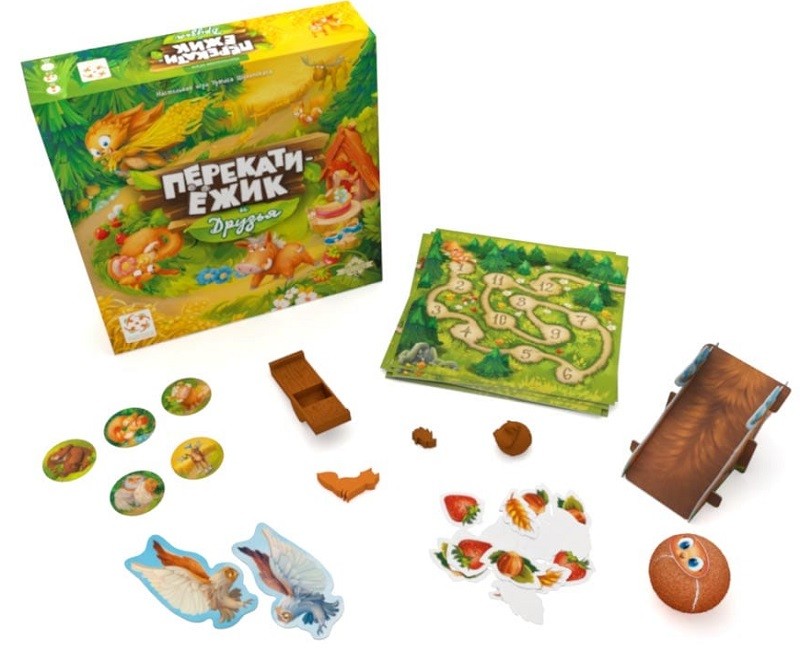 Настольная игра "Перекати ёжик и его друзья" 5+