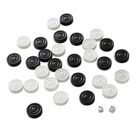 Фишки для нард &quot;Кировские&quot; пластмассовые с кубиками