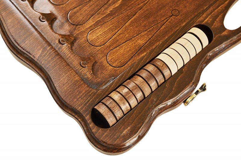 Нарды резные с ручкой "Охота" Haleyan