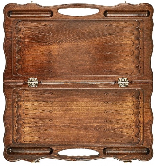 Нарды резные с ручкой "Охота" Haleyan