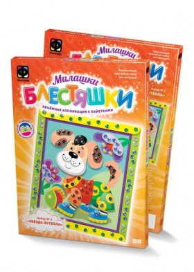 257032 Аппликация с пайетками &quot;Песик&quot;/55