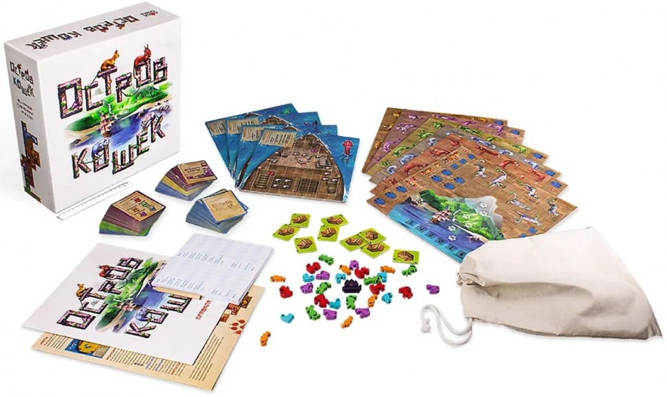 Настольная игра "Остров кошек" 8+