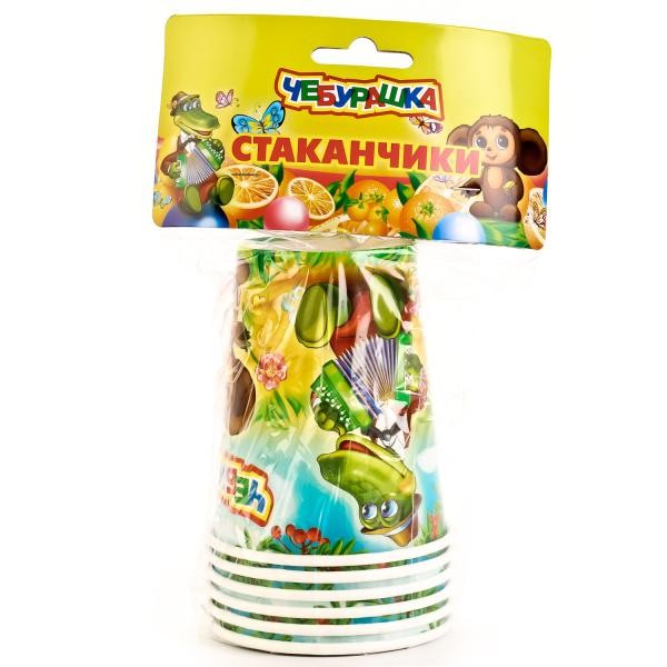 Веселый праздник. Набор из 6-и стаканчиков "Чебурашка" арт.ST-CH-06