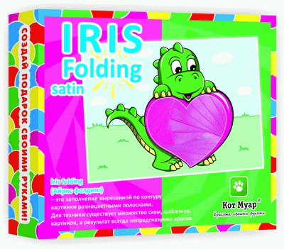 Кот Муар.IRIS FOLDING Satin арт.АФ5215 "Дракоша"