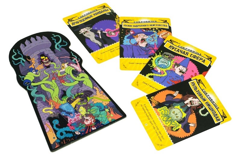 Настольная игра "Эпичные схватки боевых магов. Бесчинство в замке Спрутобойни" 16+