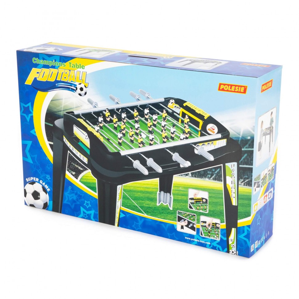 Мини-футбол на ножках чёрный "Champions" 100 см