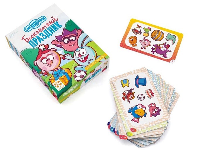 Настольная игра "Смешарики. Бесконечный праздник" 5+