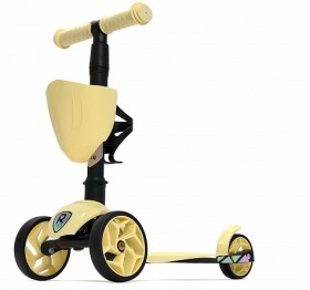 Детский трехколесный самокат Альфа (Alfa Mini XR) крем брюле 2+