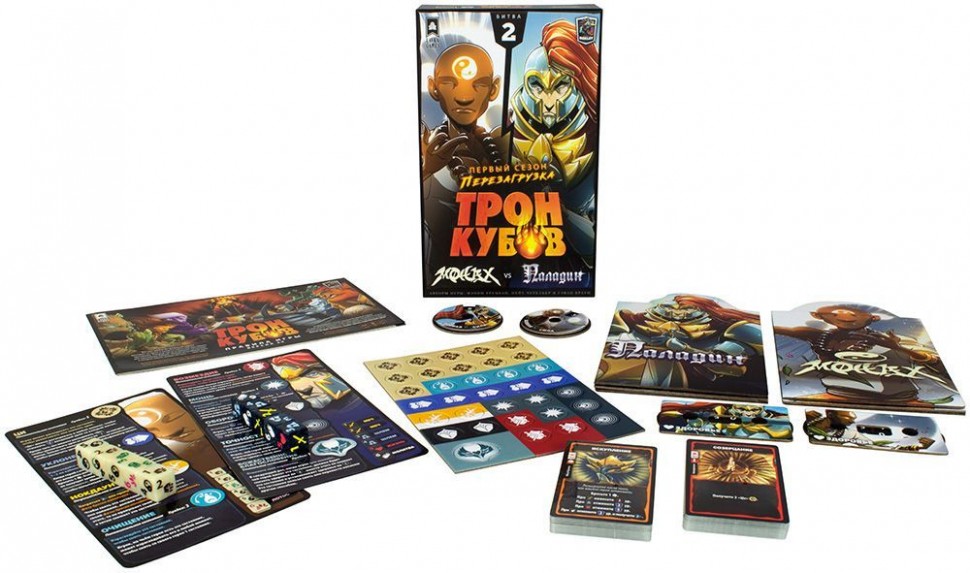Настольная игра "Трон кубов. Монах vs Паладин" 8+