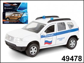 Autotime. RENAULT DUSTER арт.49478 &quot;Полиция&quot; 1:38 /36