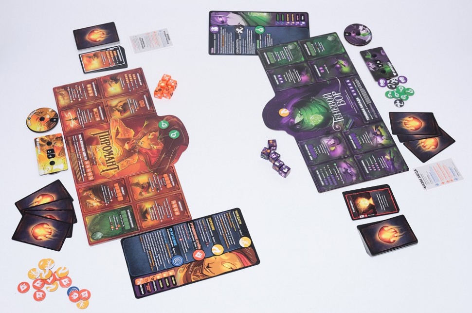 Настольная игра "Трон кубов. Пиромант vs Теневой вор" 8+