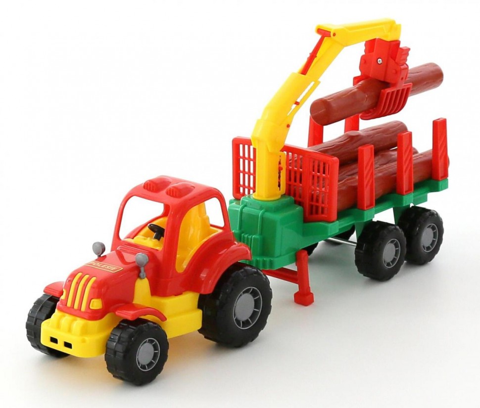 "Крепыш", трактор с полуприцепом-лесовозом