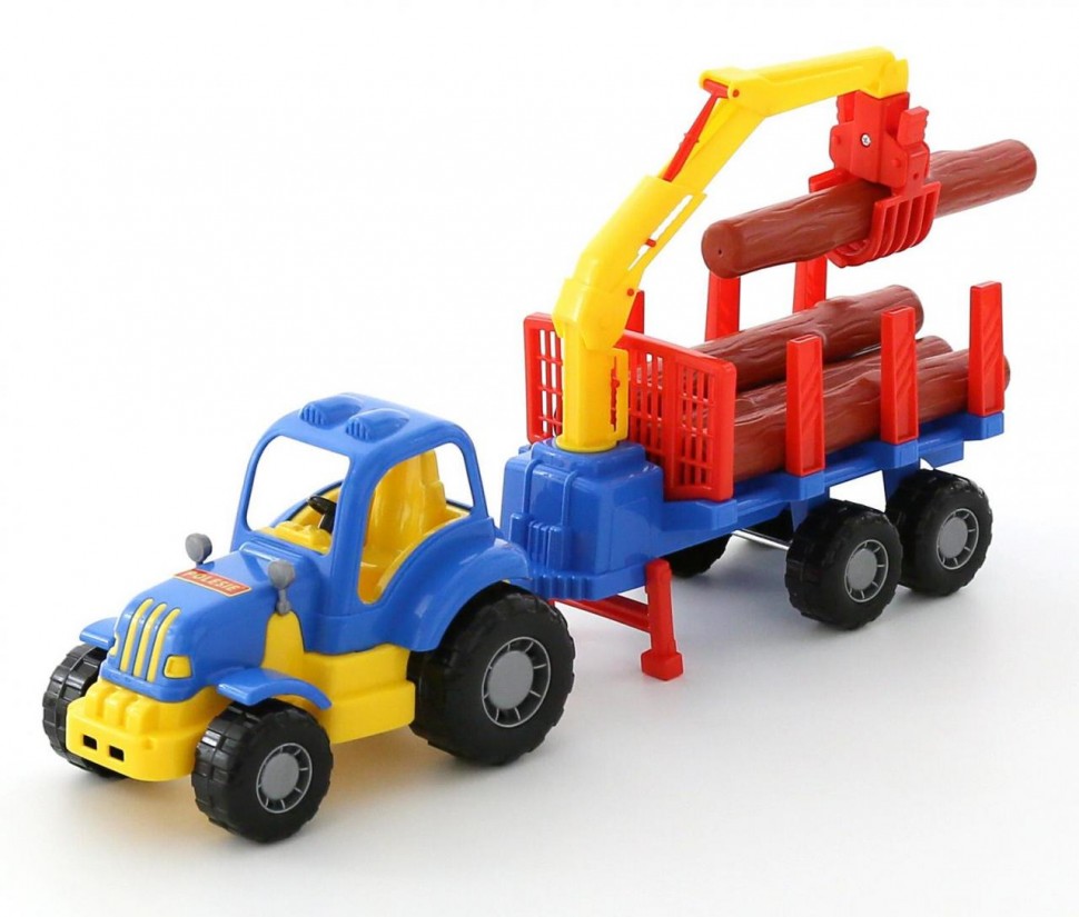 "Крепыш", трактор с полуприцепом-лесовозом