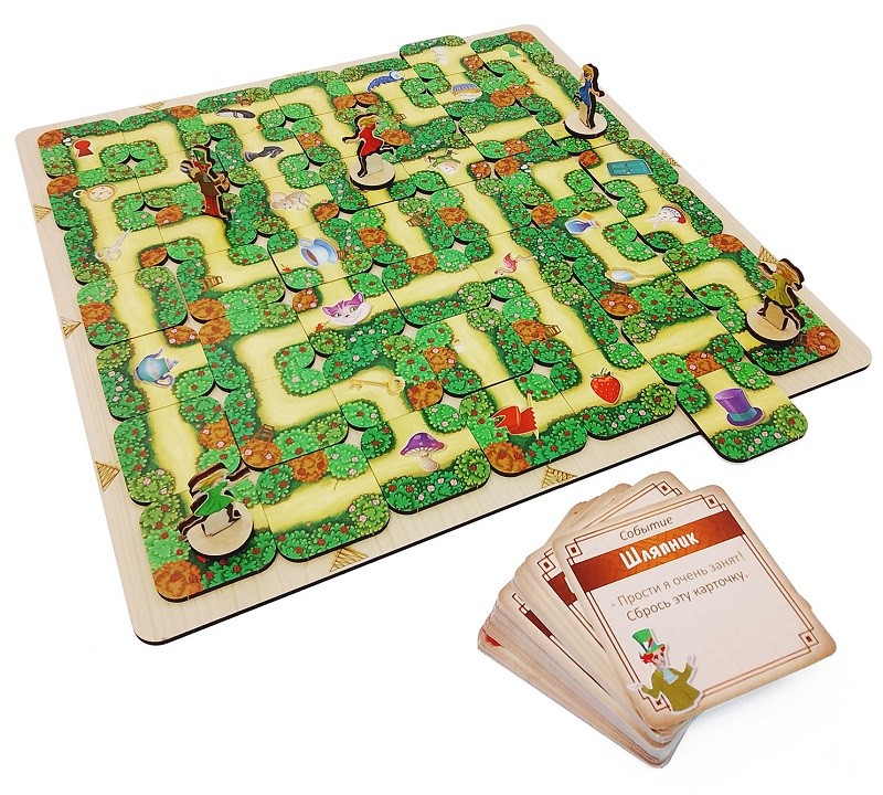 Настольная игра "Лабиринт Алисы. В поисках сумасшедшего шляпника"