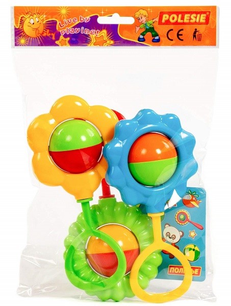 Набор погремушек "Цветочек" (3 шт)