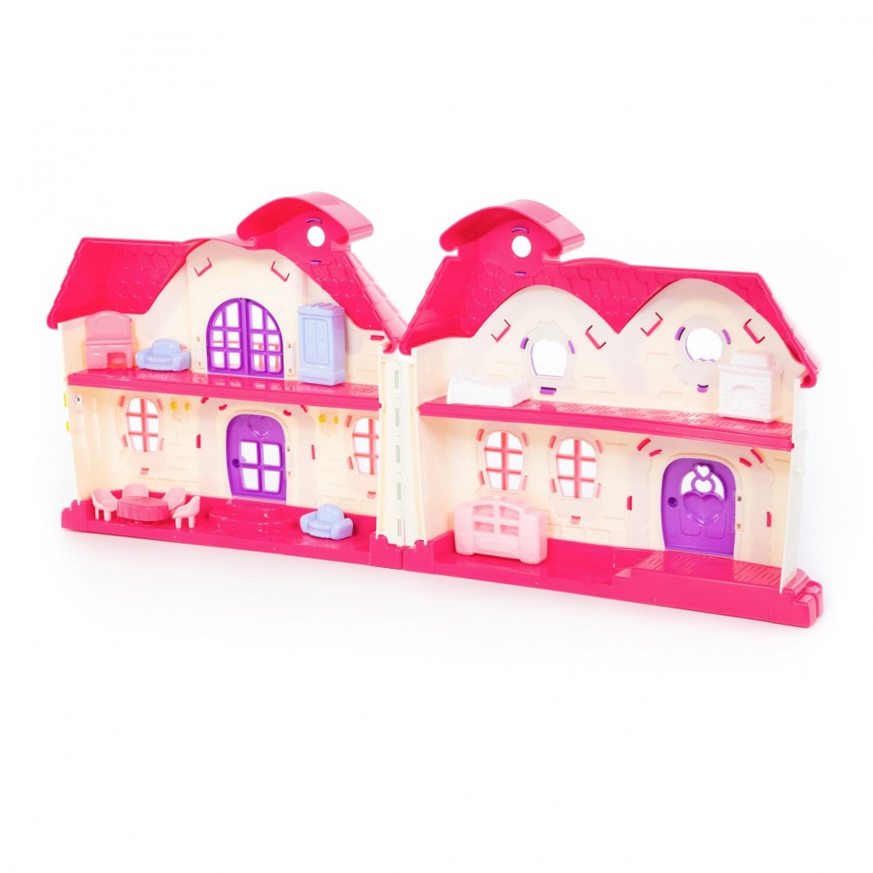 Кукольный домик "Сказка" с набором мебели (12 элем.) 3+