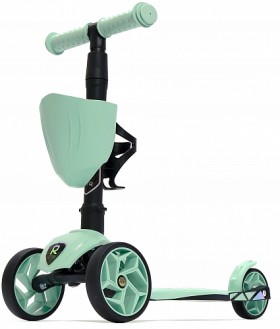 Детский трехколесный самокат Альфа (Alfa Mini XR) фисташка 2+