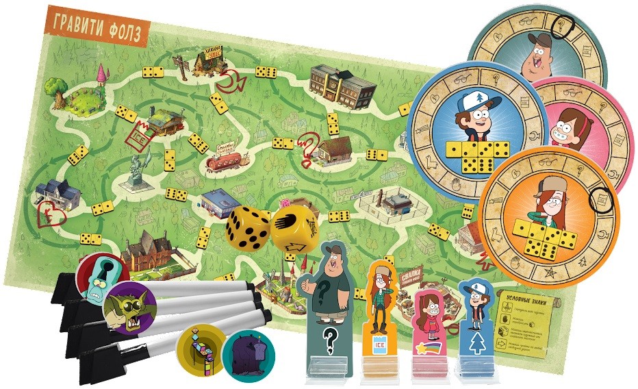 Настольная игра "Гравити Фолз Бесконечное лето" 6+