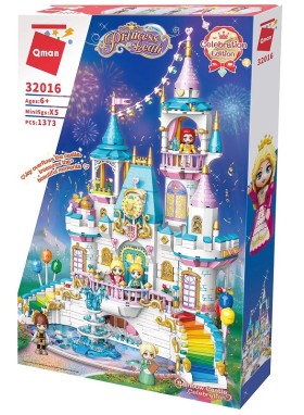 Qman. Конструктор &quot;Празднование в Радужном замке&quot; 1373 дет. 6+