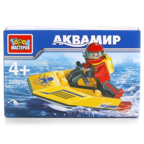 Город мастеров. Конструктор "Аквамир: аквалангист на скутере"