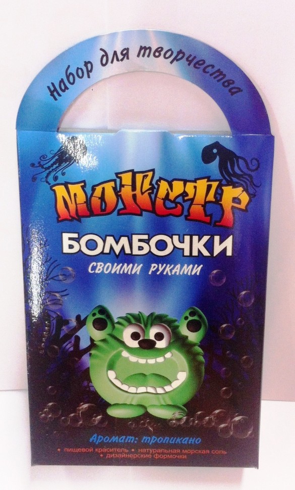 Развивашки.С0715 Бомбочки для ванны своими руками "Монстр Форнеус"