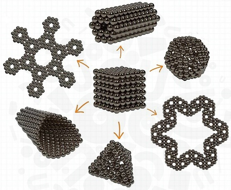 Неокуб 5 мм, чёрный, 216 элементов