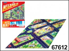 Autotime. Коврик игровой &quot;MEGAPOLIS&quot;, ассорт. 80х70, полибэг арт.67612