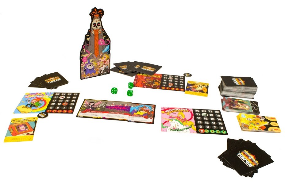 Настольная игра "Эпичные схватки боевых магов. Битва на горе Черепламени" 16+