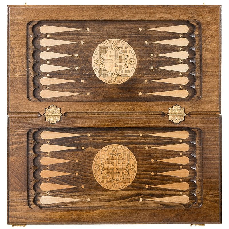 Шахматы + нарды резные, 50 см