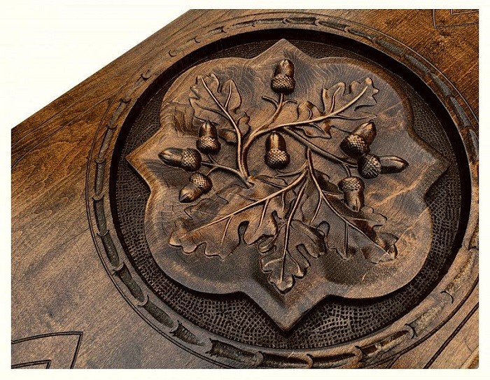 Нарды резные "Ветвь дуба" Mkhitaryan, 60 см