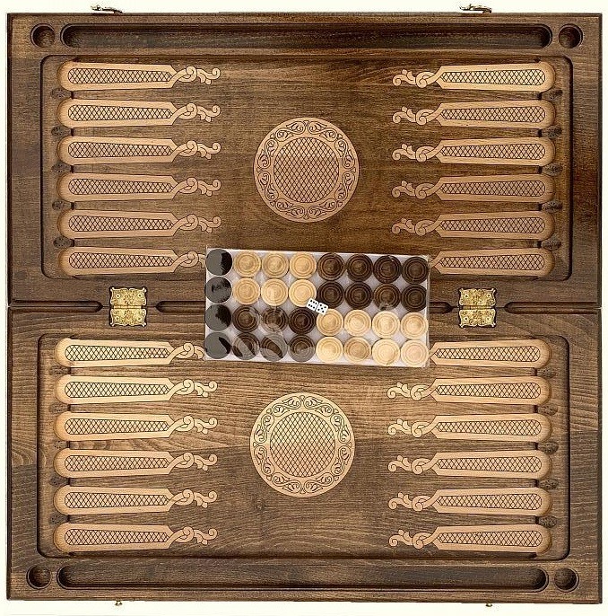 Нарды резные "Ветвь дуба" Mkhitaryan, 60 см