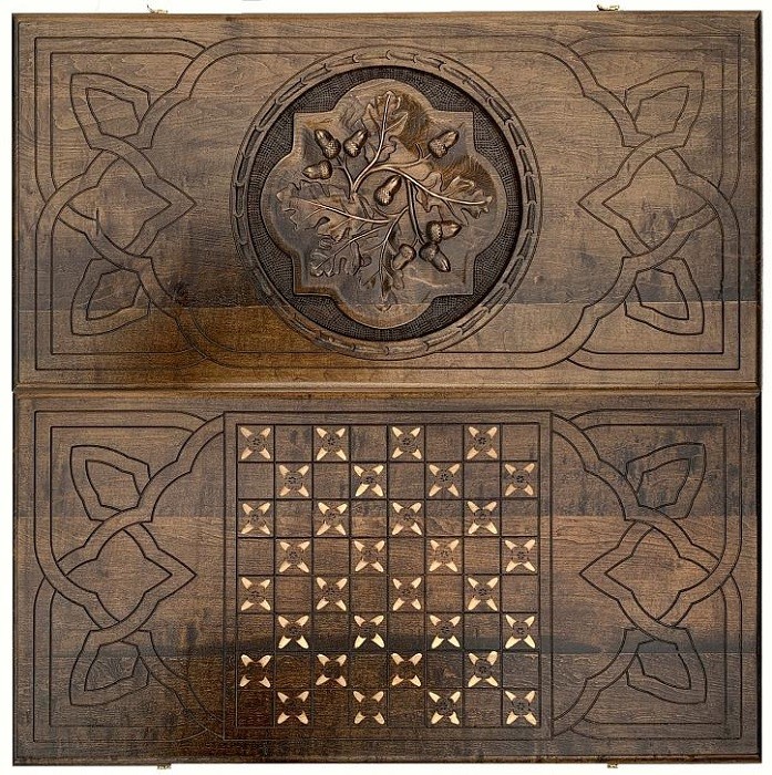 Нарды резные "Ветвь дуба" Mkhitaryan, 60 см