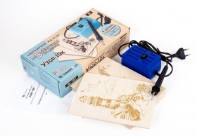 Электроприбор для выжигания по дереву с дощечками &quot;Узор - 10к&quot; 8+