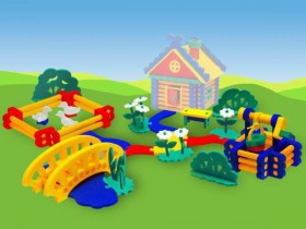 Флексика. 45491 Конструктор &quot;Деревенский дворик&quot; /10