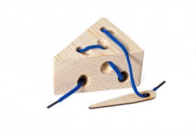 Шнуровка &quot;Ломтик сыра&quot;  арт.7732 (дерево)