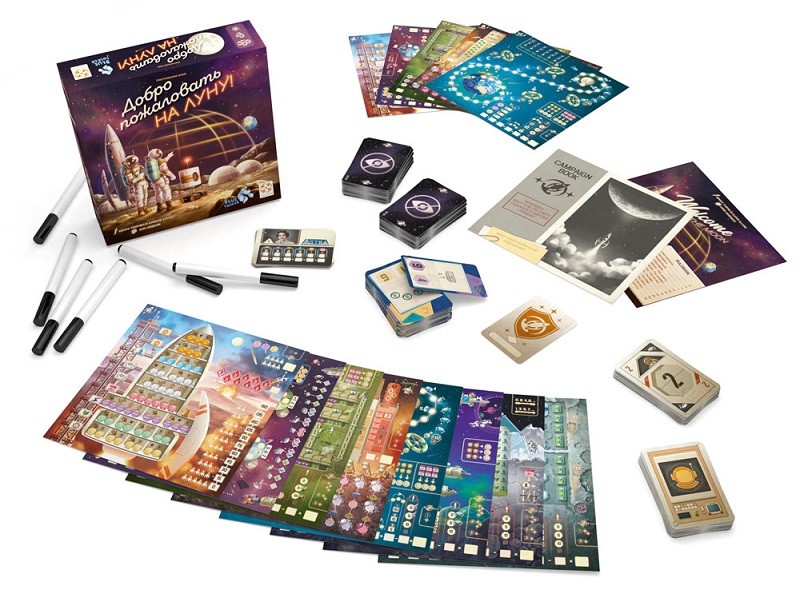 Настольная игра "Добро пожаловать на Луну!" 10+
