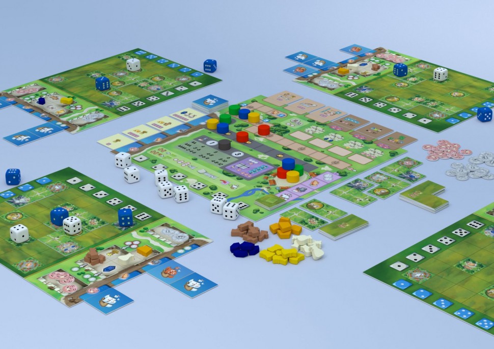 Настольная игра "Санта-Мария" с дополнением и промо 12+