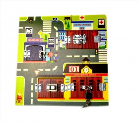 Бизиборд Замочки &quot;Экстренные службы&quot; (BusyBoard) 31х31 см