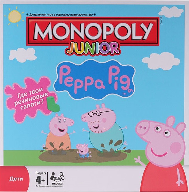 Настольная игра "Монополия: Свинка Пеппа" 4+