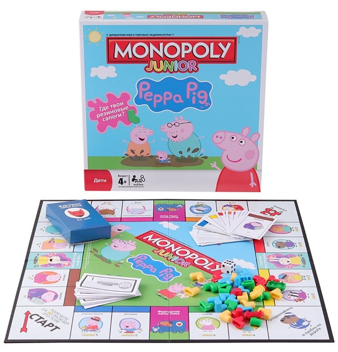 Настольная игра "Монополия: Свинка Пеппа" 4+