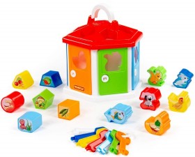 Логический домик (в сеточке) 2+