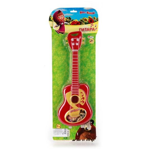 Играем вместе. Гитара "Маша и Медведь" на карт. 51*19см арт.058A/B278735-R2