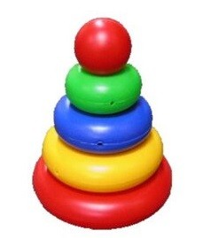 Пирамидка &quot;Малышок 4 Шар&quot; 17 см