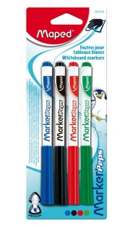 Maped. Маркеры для досок &quot;Marker Pep`s&quot; 4 цвета