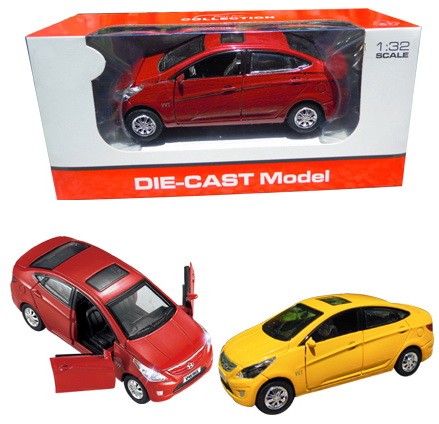 Модель мет. "Hyundai Solaris\Verna" 1:32 (звук+свет)